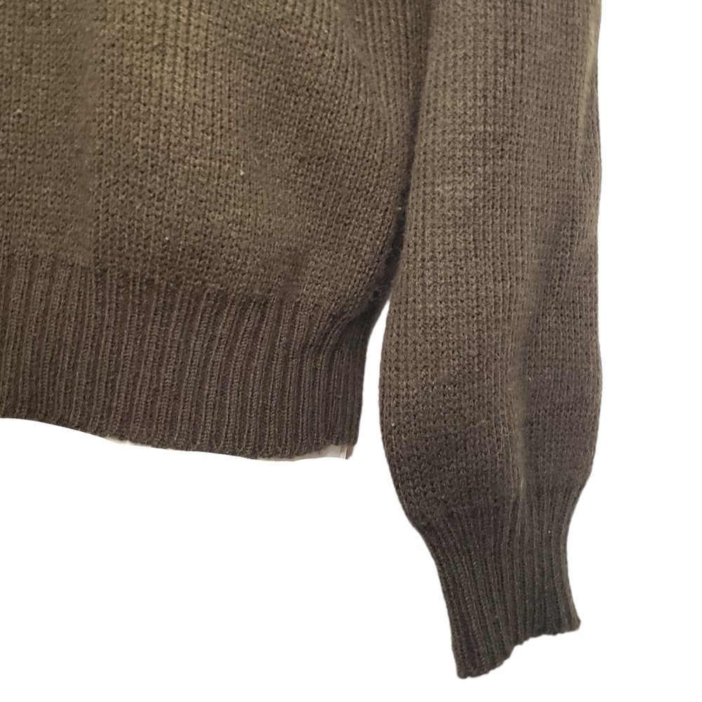 Vintage 70s Mens Size Medium Montgomery Ward Turtleneck Ski Sweater - Picture 3 of 4